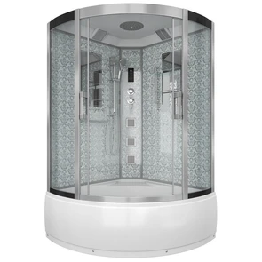 {{photo.Alt || photo.Description || 'Душевая кабина Niagara Luxe NG-7744W (120x120х215) высокий поддон(50см),дверь раздвижная,стенки серебро,4 места'}}