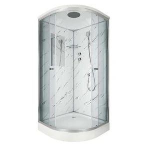 {{photo.Alt || photo.Description || 'Душевая кабина Niagara Luxe NG-7701M (90x90х210) низкий поддон(15см),дверь раздвижная,стенки мрамор,3 места'}}