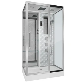 {{photo.Alt || photo.Description || 'Душевая кабина Niagara Luxe NG-7713WR (82x120х215) низкий поддон(15см),дверь раздвижная,стенки серебро,5 мест'}}