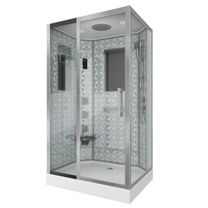 {{photo.Alt || photo.Description || 'Душевая кабина Niagara Luxe NG-7711WL (90x120х215) низкий поддон(15см),дверь раздвижная,стенки серебро,6 мест'}}