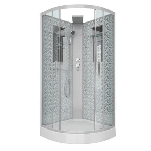 {{photo.Alt || photo.Description || 'Душевая кабина Niagara Luxe NG-7715WBK (90x90х210) низкий поддон(15см),дверь раздвижная,стенки серебро,без крыши,4 места'}}