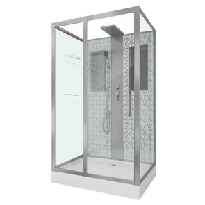 {{photo.Alt || photo.Description || 'Душевая кабина Niagara Luxe NG-7711WBK (90x120х210) низкий поддон(15см),дверь раздвижная,стенки серебро,без крыши,5 мест'}}