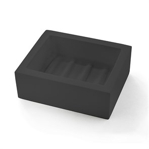 3SC BeMood Black мыльница настольная 100хh35х80 мм, цвет черный BEMN01A