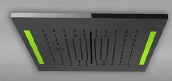 Gessi Colour 2017 верхний душ, накладная панель 350x350 мм, внешняя часть, цвет Steel Brushed 57876.239