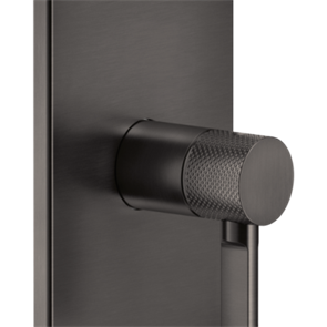 Gessi Inciso Shower смеситель встраиваемый однорычажный, на 1 выход, внешняя часть, цвет Black Metal Brushed PVD 58061.707