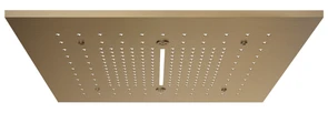 Gessi Afilo накладная панель 500x500 мм верхнего душа, внешняя часть, цвет Warm Bronze Brushed PVD 57016.726