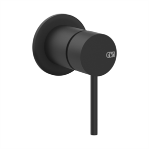 Gessi Flessa смеситель встраиваемый однорычажный на 1 выход, внешняя часть, цвет Matte Black 54019.299