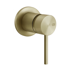 Gessi Flessa смеситель встраиваемый однорычажный на 1 выход, внешняя часть, цвет Brushed Brass PVD 54019.727