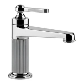 Gessi Venti20 смеситель для раковины без донного клапана, с соединительными шлангами, цвет хром 65002.031