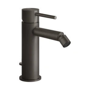 Gessi Flessa смеситель для биде однорычажный, донный клапан, соединительные шланги, цвет Black Metal Brushed PVD 54007.707