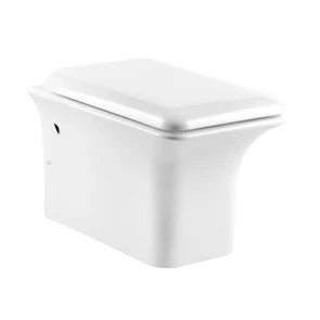 Gessi Ispa унитаз подвесной, со встроенным сифоном, крышка-петли плавного закрывания и пробки для боковых отверстий в отделке 031, цвет White Europe Ceramic 42113.518