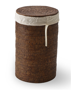 {{photo.Alt || photo.Description || 'Корзина для белья DECOR WALTHER BASKET 0936592 напольная цвет ротанг темный'}}