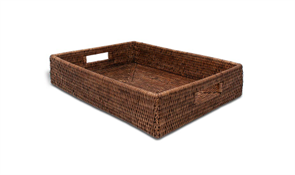 {{photo.Alt || photo.Description || 'Поднос DECOR WALTHER BASKET 0939692 настольный цвет ротанг темный'}}