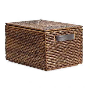 {{photo.Alt || photo.Description || 'Коробка универсальная DECOR WALTHER BASKET 0941092 с крышкой цвет ротанг темный'}}