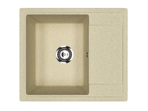 Мойка композит.Practik PR-M 575-002 ПРЯМОУГОЛЬНАЯ слоновая кость 575*495*215 без сифона 00-00010367