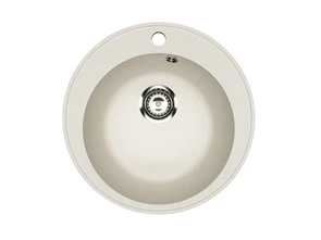 Мойка композит.Practik PR-M 475-001 КРУГЛАЯ белый камень 475*475*195 без сифона 00-00010354
