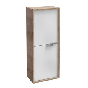 {{photo.Alt || photo.Description || 'Шкаф-пенал Jacob Delafon Vivienne EB1665-E75-J5, 40 см, подвесной, ручки хром, корпус дуб давос натуральный, фасад белый блестящий'}}