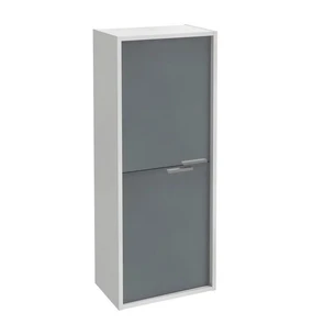 {{photo.Alt || photo.Description || 'Шкаф-пенал Jacob Delafon Vivienne EB1665-J5-J54, 40 см, подвесной, ручки хром, корпус белый блестящий, фасад серый матовый'}}