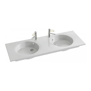 {{photo.Alt || photo.Description || 'Раковина Jacob Delafon Odeon Rive Gauche EXAS112-Z-00, 140 см, с гладкой нижней поверхностью, белая'}}