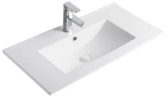 Встраиваемая сверху белая раковина для ванной Gid NYJ803-70 71110