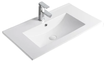 Встраиваемая сверху белая раковина для ванной Gid NYJ803-60 71109