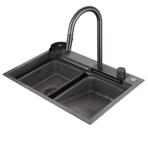 {{photo.Alt || photo.Description || 'Кухонная мойка ABBER Wasser Kreis AF2194NG оружейная сталь'}}