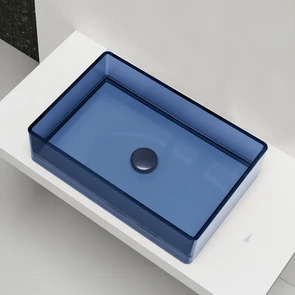 {{photo.Alt || photo.Description || 'Раковина накладная прозрачная ABBER Kristall AT2803Saphir синяя'}}