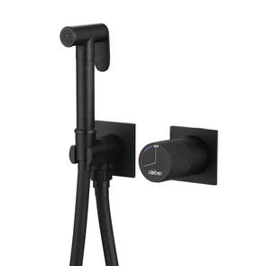{{photo.Alt || photo.Description || 'Смеситель ABBER Rund AF8725B с гигиеническим душем, черный матовый'}}