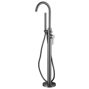 {{photo.Alt || photo.Description || 'Смеситель ABBER Wasser Kreis AF8115NG напольный для ванны, никель'}}