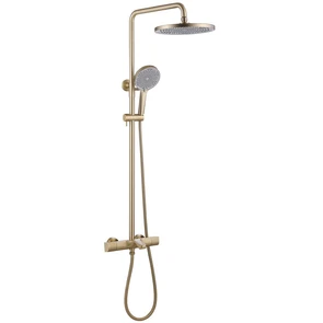{{photo.Alt || photo.Description || 'Душевая стойка ABBER Thermostat AF8516GL с термостатом и изливом, золото матовое'}}