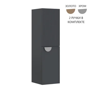 {{photo.Alt || photo.Description || 'Пенал ORKA Molino 40 подвесной, антрацит матовый, 2 ручки в комплекте  золото и хром, универсальный'}}