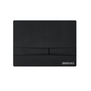 Кнопка  для инсталляции NOVUM F5, черная SoftTouch, BERGES 040055