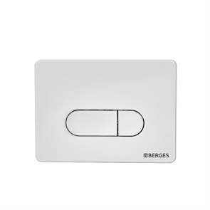Кнопка  для инсталляции NOVUM D1, белая, BERGES 040031