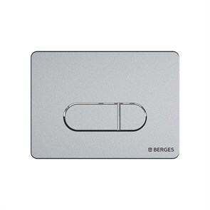 Кнопка  для инсталляции NOVUM D2, хром матовый, BERGES 040032