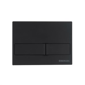 Кнопка  для инсталляции NOVUM L5, черная SoftTouch, BERGES 040015
