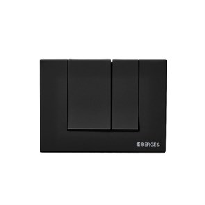 Кнопка  для инсталляции NOVUM S5, черная SoftTouch, BERGES 040045