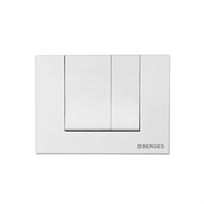Кнопка  для инсталляции NOVUM S4, Soft Touch белая, BERGES 040044