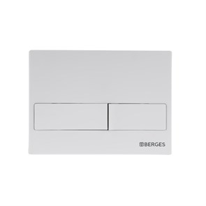 Кнопка  для инсталляции NOVUM L4, Soft Touch белая, BERGES 040014