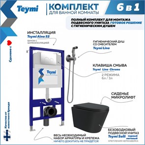 {{productViewItem.photos[photoViewList.activeNavIndex].Alt || productViewItem.photos[photoViewList.activeNavIndex].Description || 'Комплект Teymi 6 в 1: Инсталляция Aina 52 + клавиша смыва Lina хром + унитаз Solli черный матовый + гигиенический душ Lina хром F08925'}}