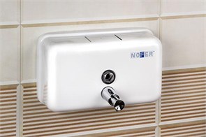 Диспенсер для мыла из  Стали Белый 1200 мл. Горизонтальный 03002.W