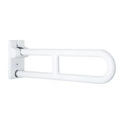 Поручень полукруглый для людей с огр. Возможностями 600 мм Белый с нейлоновым покрытием 15051.60.NBA
