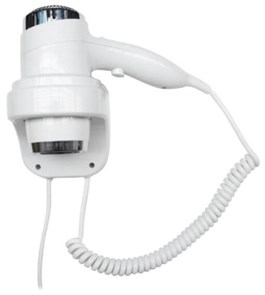 Фен HOTELline настенный белый 1800-2200 W, 02011.W, шт 02011.W