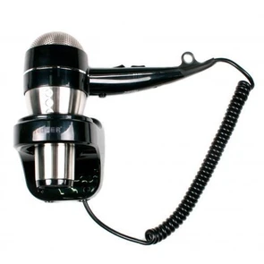 Фен HOTELline настенный с антивандальной защитой 1800 W черный/матовый,, шт 02058.S