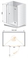 Душевая дверь CEZARES VERONA-W-B-13-40+60/60-C-Cr VERONA-W-B-13-40+60/60-C-Cr - фото 100539 Душевая дверь CEZARES VERONA-W-B-13-40+60/60-C-Cr VERONA-W-B-13-40+60/60-C-Cr - фото 100539