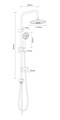 Orange S05cr душевая система без смесителя, хром S05cr