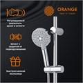 Orange OS032 Душевой гарнитур: 3-режимный ручной душ 110 мм с силиконовыми наконечниками, штанга 700 мм с возможностью установки в старые отверстия (VARIO), растягивающийся шланг 1500-1800 мм, быстросъемная мыльница OS032