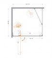 Душевой уголок CEZARES SLIDER-AH-1-80-90/100-C-GM SLIDER-AH-1-80-90/100-C-GM - фото 104992 Душевой уголок CEZARES SLIDER-AH-1-80-90/100-C-GM SLIDER-AH-1-80-90/100-C-GM - фото 104992