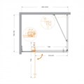 Душевой уголок CEZARES SLIDER-AH-1-80-90/100-C-GM SLIDER-AH-1-80-90/100-C-GM - фото 104994 Душевой уголок CEZARES SLIDER-AH-1-80-90/100-C-GM SLIDER-AH-1-80-90/100-C-GM - фото 104994