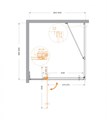 Душевой уголок CEZARES SLIDER-AH-1-80-90/100-C-GM SLIDER-AH-1-80-90/100-C-GM - фото 104996 Душевой уголок CEZARES SLIDER-AH-1-80-90/100-C-GM SLIDER-AH-1-80-90/100-C-GM - фото 104996