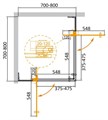 Душевой уголок CEZARES SLIDER-A-2-90/100-BR-GM SLIDER-A-2-90/100-BR-GM - фото 109034 Душевой уголок CEZARES SLIDER-A-2-90/100-BR-GM SLIDER-A-2-90/100-BR-GM - фото 109034